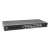LevelOne GEU-2432 24-portowy przełącznik Gigabit Ethernet, 4-pozycyjny przełącznik DIP, do montażu w szafie 19 cali, niezarządzalny, obudowa metalowa