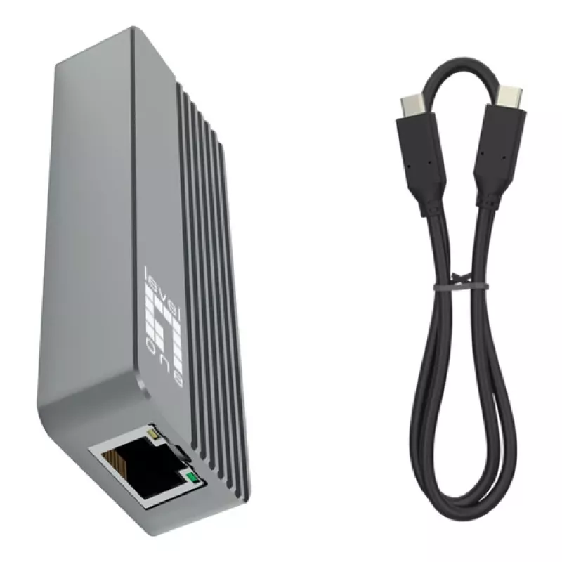 LevelOne USB-0410 USB 3.2 Gen 1 Type-A do Gigabit Ethernet Adapter