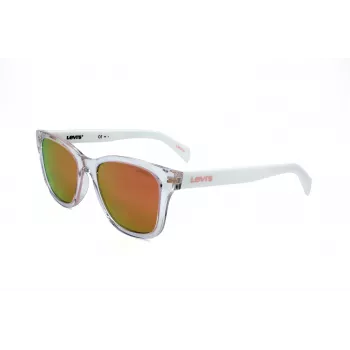 LEVI'S LV-1002-S-900 Unisex Okulary Przeciwsłoneczne Prostokątne Czarny/Szary 53mm
