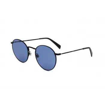 LEVI'S LV-1005-S-08A Okulary przeciwsłoneczne unisex - Klasyczna prostokątna oprawka acetatowa - Szare soczewki poliwęglanowe UV400 - 52/21/145 mm