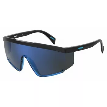Levi's LV-1008-S-OY4 Unisex Shield Sunglasses - Black Frame Grey Lens UV400