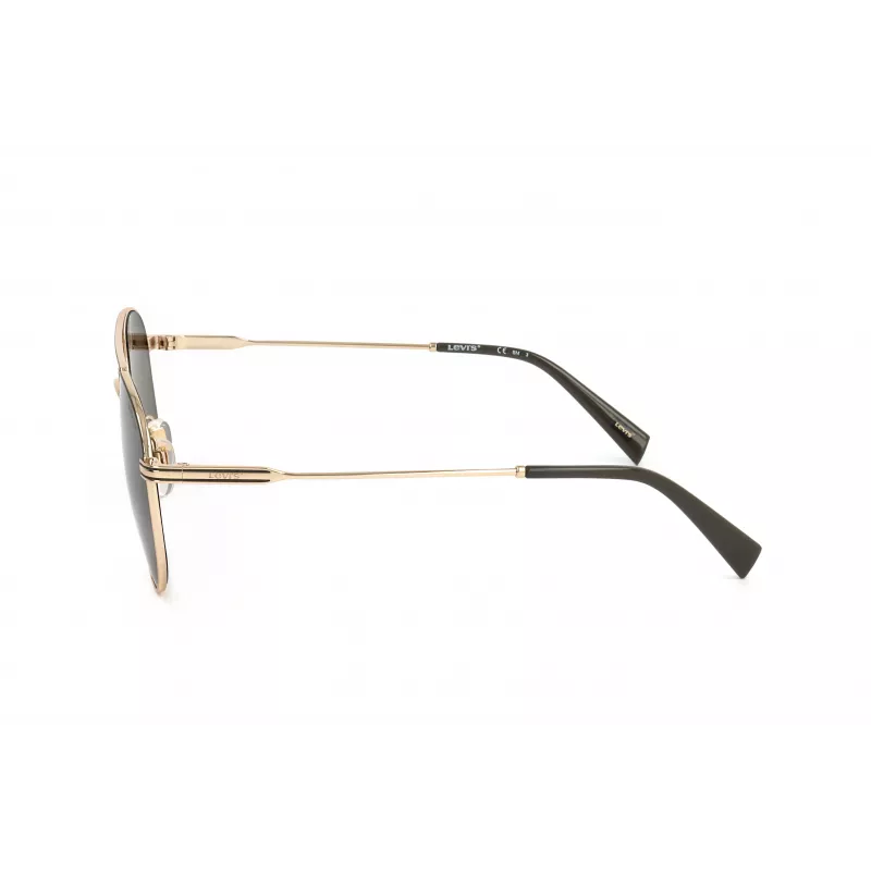 LEVI'S LV-1013-S-J5G Unisex Okulary Przeciwsłoneczne Prostokątne - Czarna Oprawka Szare Szkła 54mm