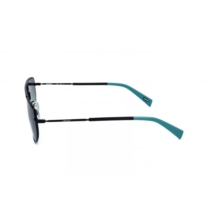 LEVI'S LV-1018-S-807 Okulary przeciwsłoneczne unisex, czarna oprawka, szare szkła, 59 mm