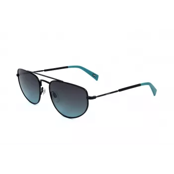 LEVI'S LV-1018-S-807 Okulary przeciwsłoneczne unisex, czarna oprawka, szare szkła, 59 mm