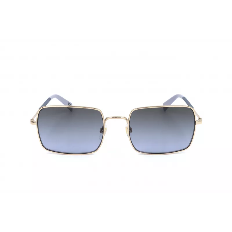 LEVI'S LV-1019-S-BL Unisex Okulary Przeciwsłoneczne Prostokątne - Czarna Oprawka Soczewki Dymnoszare 57mm