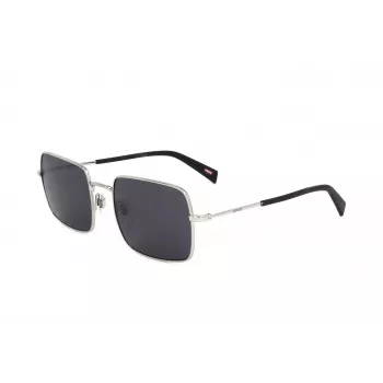 LEVI'S LV-1019-S-IR Okulary przeciwsłoneczne unisex - czarna oprawka, szare szkła, 57mm
