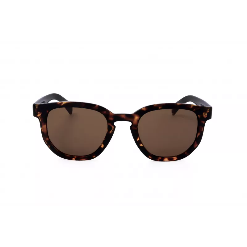 LEVI'S LV-1022-S-086 Unisex Okulary Przeciwsłoneczne Prostokątne - Oprawka Havana, Brązowe Szkła, 51mm