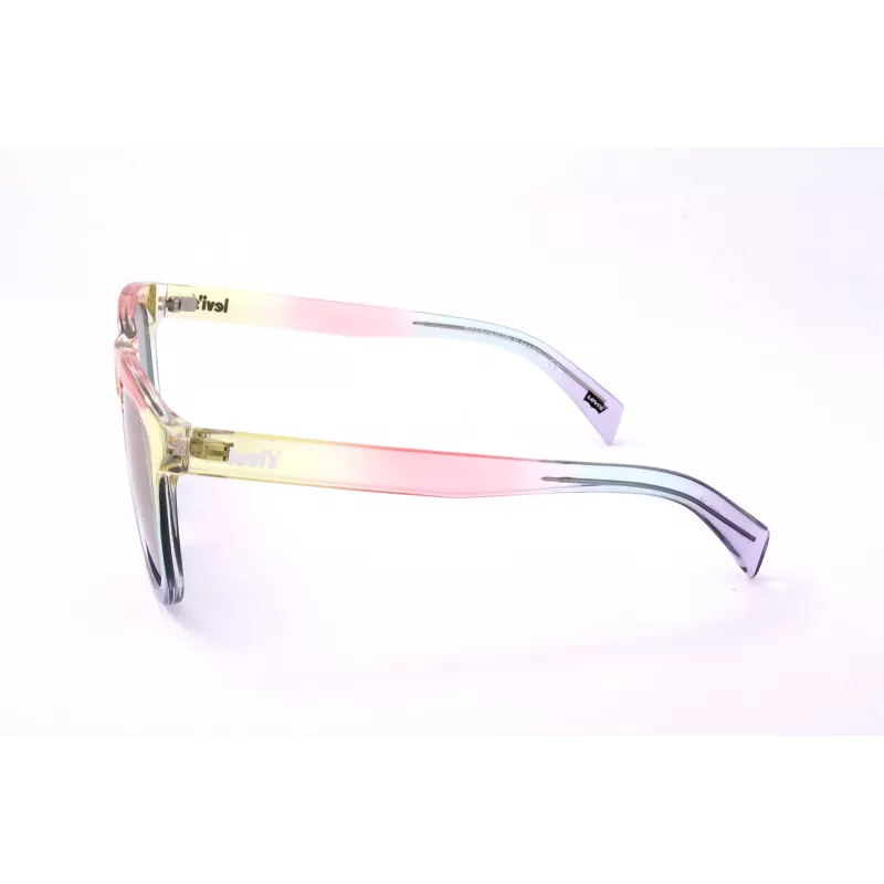 LEVI'S LV-1023-S-F74 Okulary przeciwsłoneczne Unisex Oprawka Havana Acetate Soczewki Poliwęglanowe Szare 53mm