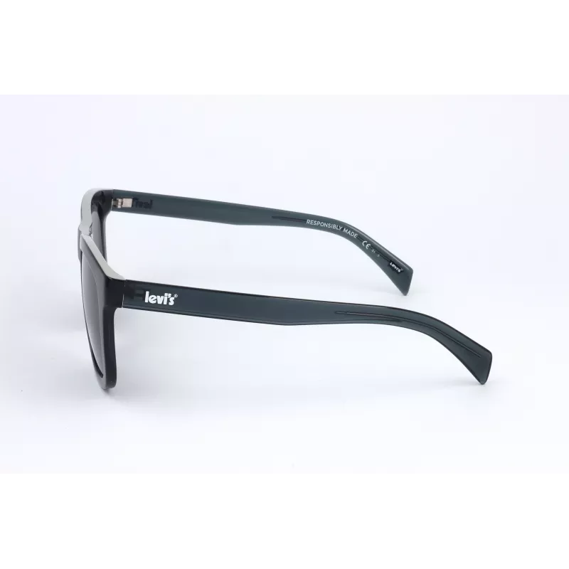 LEVI'S LV-1023-S-PJP Unisex Okulary Przeciwsłoneczne Polaryzacyjne - Oprawka Czarno-Szara, Soczewki Szare, 53mm