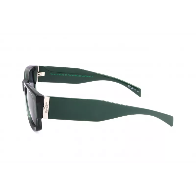 LEVI'S LV-1033-S-1ED Uniseksowe okulary przeciwsłoneczne prostokątne - czarna oprawka, szare szkła 53mm