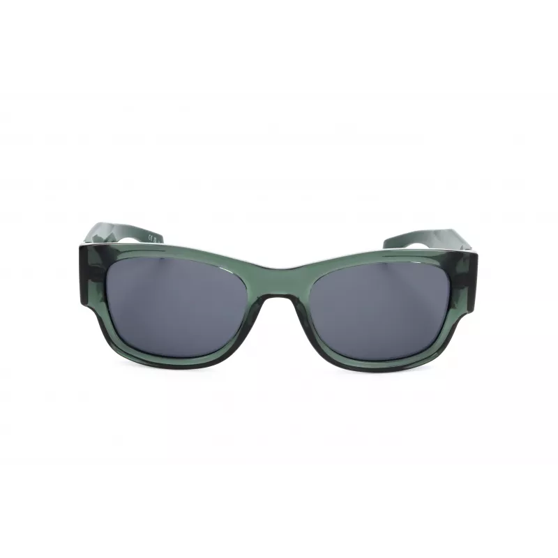 LEVI'S LV-1033-S-1ED Uniseksowe okulary przeciwsłoneczne prostokątne - czarna oprawka, szare szkła 53mm