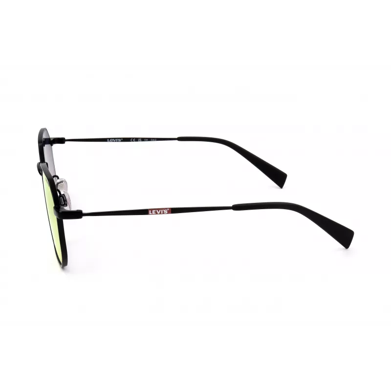 LEVI'S LV-1035-S-003 Okulary przeciwsłoneczne unisex, czarna oprawka, szare szkła, 51/22/140 mm