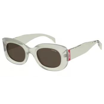 LEVI'S LV-1080-S-DLD Okulary przeciwsłoneczne damskie - Oprawka Havana/Tortoise, brązowe szkła, 49mm