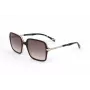 LEVI'S LV-5018-S-MS5 Damskie okulary przeciwsłoneczne prostokątne - oprawka acetatowa Havana/Tortoise, brązowe soczewki poliwęglanowe, ochrona UV400, 54/20/145 mm