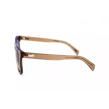 LEVI'S LV1023S09GB Okulary przeciwsłoneczne unisex - Matowa czarna oprawka, szare szkła, 53mm