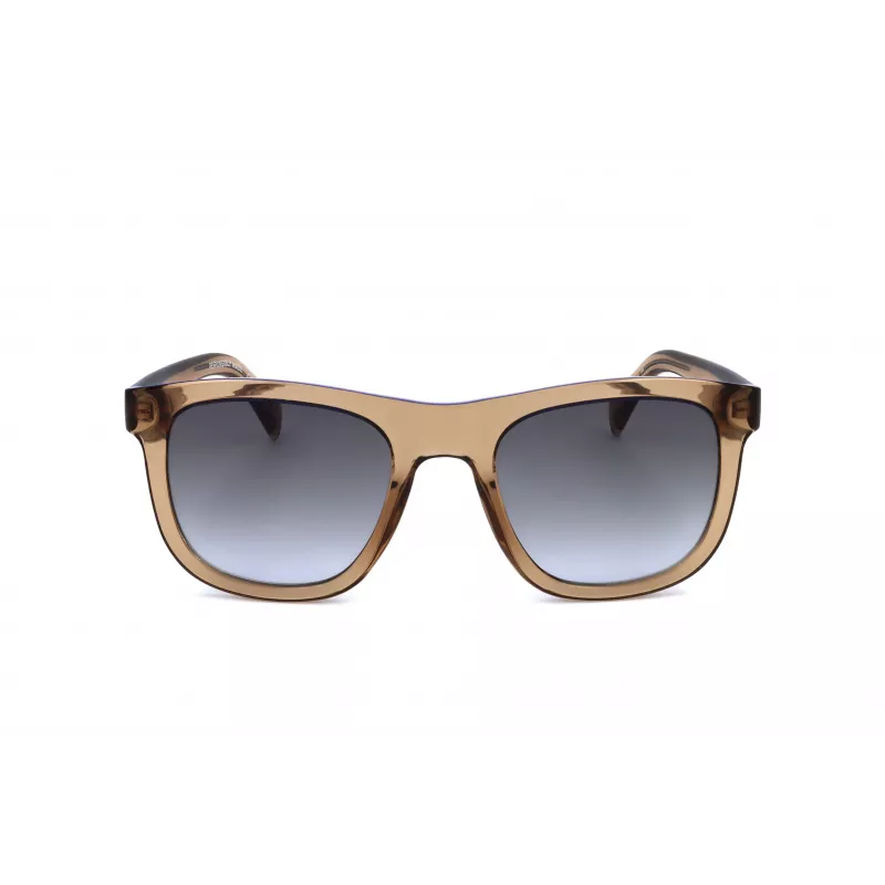 LEVI'S LV1023S09GB Okulary przeciwsłoneczne unisex - Matowa czarna oprawka, szare szkła, 53mm