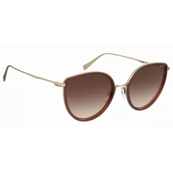 Okulary przeciwsłoneczne Levi's LV5011S09QF7H dla kobiet, Havana, acetat, brązowy gradient, 56/17/145 mm