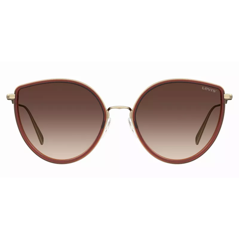 Okulary przeciwsłoneczne Levi's LV5011S09QF7H dla kobiet, Havana, acetat, brązowy gradient, 56/17/145 mm