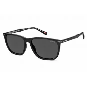 Levi's LV5020S807F7I Męskie kwadratowe okulary przeciwsłoneczne z acetatu - Havana/Zielony - 57/17/145 mm