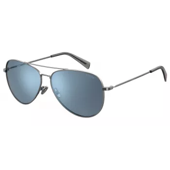 LEVIS Unisex Sunglasses LV1006SD3XG02 Square Black Frame Grey Polarized Lens 60/17/145 mm