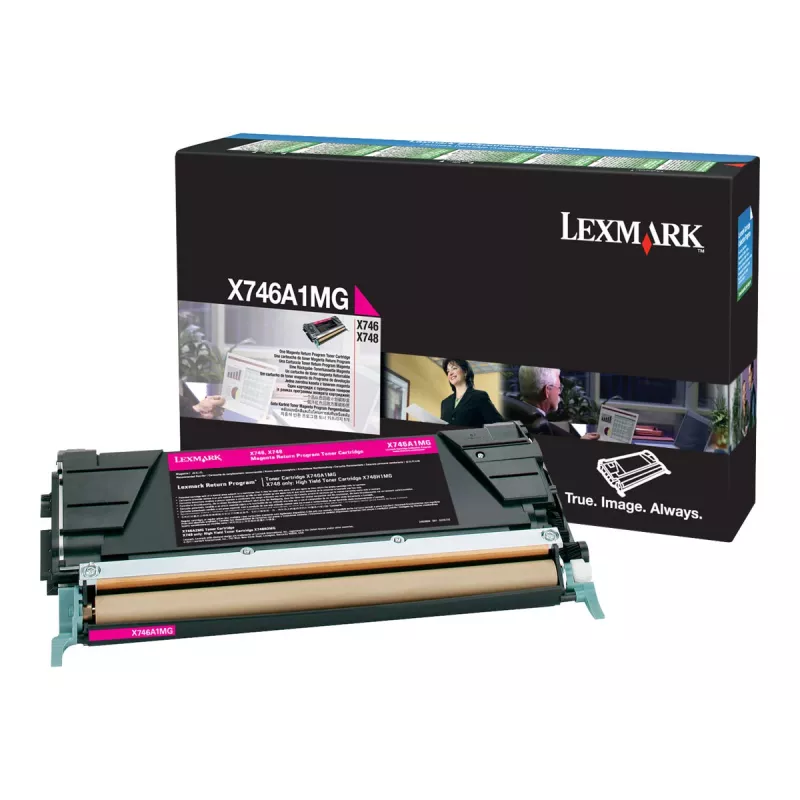 Lexmark X746A1MG Oryginalny wkład tonerowy Magenta do X746de, X748de, X748de LDS, X748de Statoil, X748dte