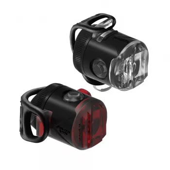 Lezyne Zestaw lamp LED USB Para – 200 Lumenów przód i 10 Lumenów tył, IPX7, zintegrowane ładowanie USB