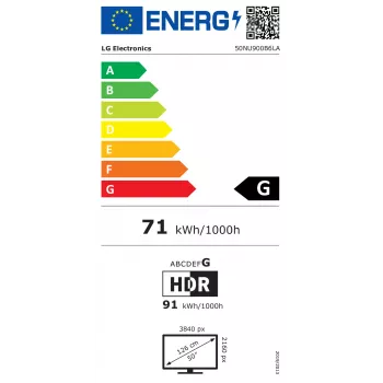 LG 50NU900B6LA 50 inch NanoCell LED 4K UHD Smart TV z procesorem AI α7 Gen3, webOS, Dolby Vision IQ, 120Hz, PVR