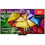 LG 86MRGB87B3B 86-calowy telewizor 4K UHD Smart TV z technologią Mini LED (Mini RGB), webOS 23, procesor AI α7 4K Gen6, czarny