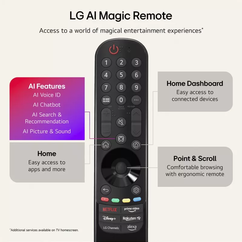 LG Electronics OLED42C6ELB 42-calowy 4K OLED TV, Czarny, 120Hz, Potrójny tuner, webOS Smart TV
