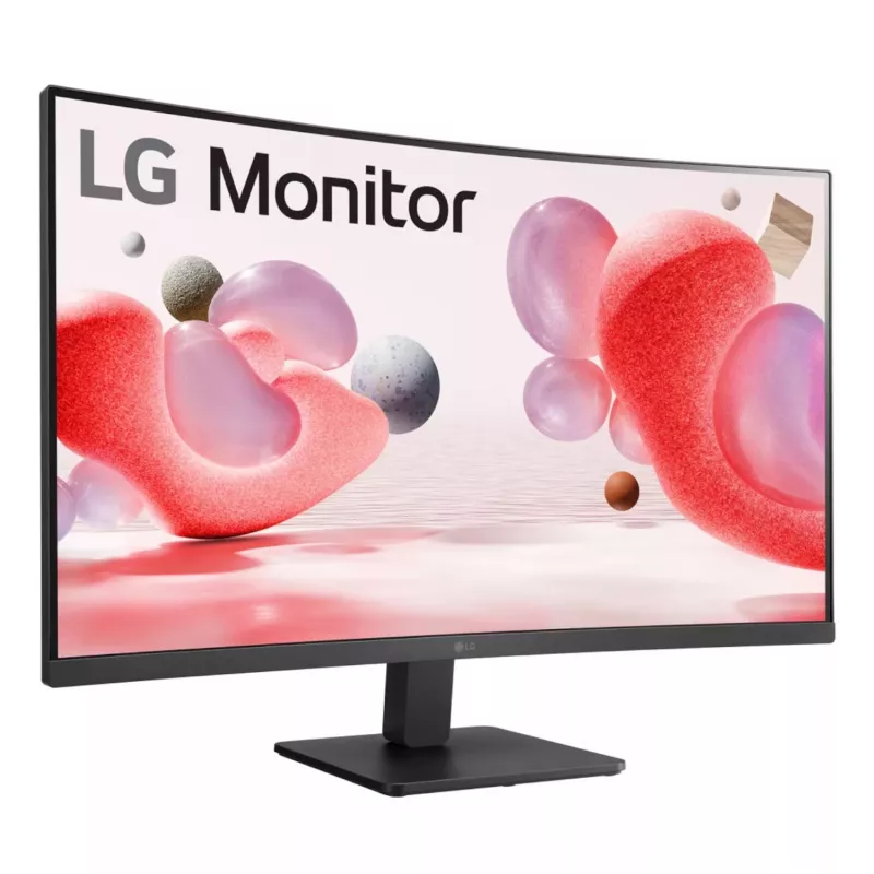 LG Essential 32 cali FHD VA zakrzywiony monitor 100Hz z FreeSync - czarny