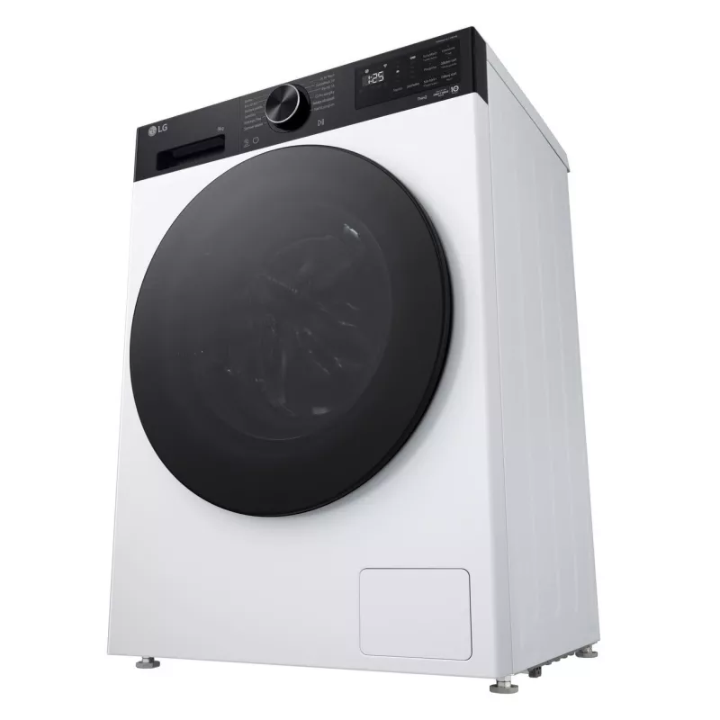 LG F2X50S8TKB 8 kg 1200 obr./min pralka ładowana od przodu z AI DD, parą i Wi-Fi - biała