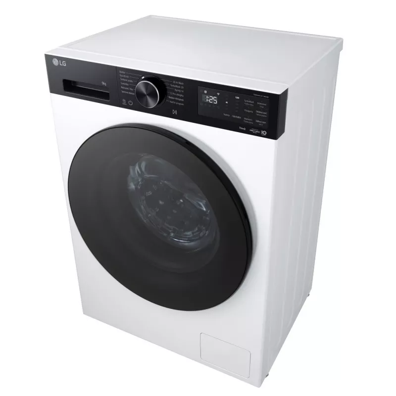 LG F2X50S8TKB 8 kg 1200 obr./min pralka ładowana od przodu z AI DD, parą i Wi-Fi - biała
