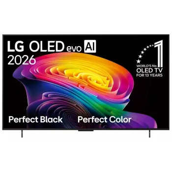 LG OLED42C61LA 42 cale (106 cm) 4K OLED evo Smart TV z procesorem α9 AI 4K Gen6, webOS 23, 120Hz, Dolby Vision i Atmos, 4x HDMI 2.1, 40W 2.2ch Audio, G-Sync/FreeSync, model 2023