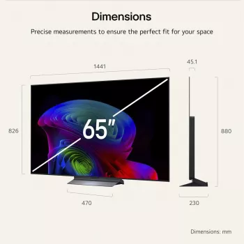 LG OLED65C6ELB 65-calowy 4K Zakrzywiony Telewizor OLED (163,9 cm, Czarny, Ultra HD/4K, Potrójny tuner, Panel 120 Hz, webOS 3.0, Harman Kardon)