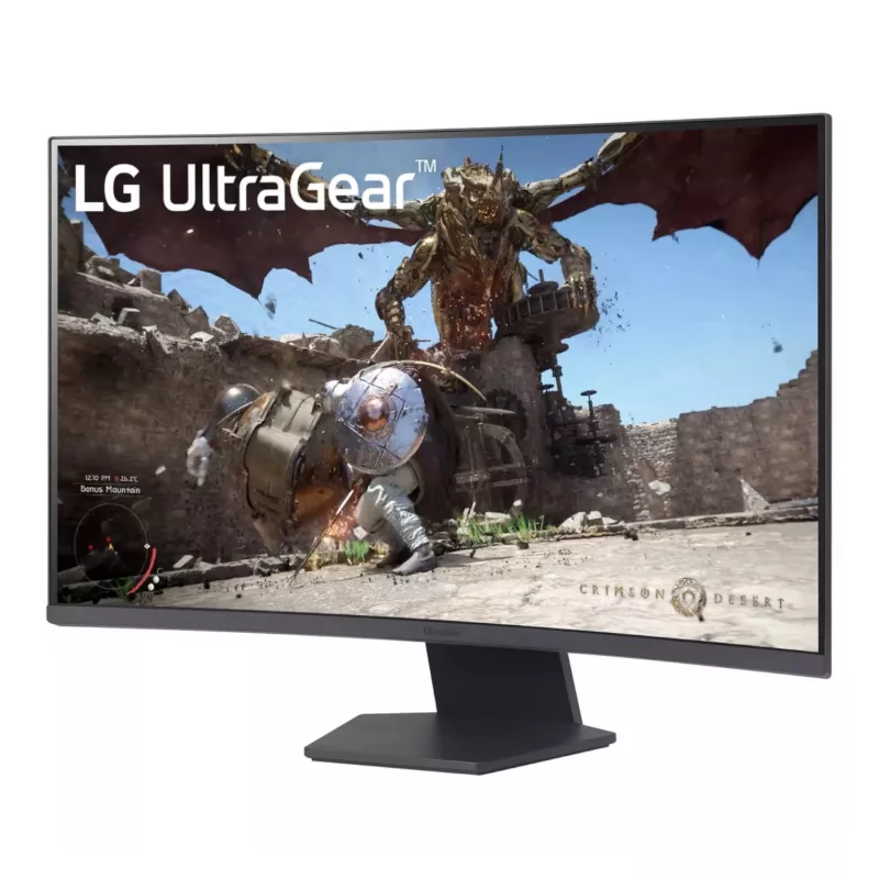 LG UltraGear 32GS60QC-B 31,5 cala QHD VA Zakrzywiony monitor gamingowy 180Hz 1ms FreeSync Premium