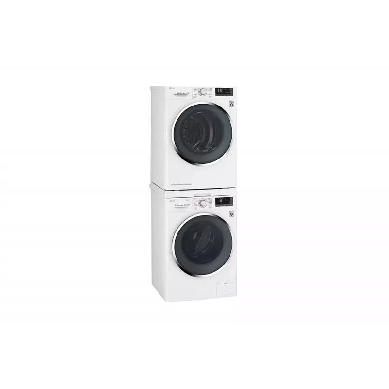 LG WashTower DSTWH.ABWQKEU - Pralka 20 kg i Suszarka 10 kg z pompą ciepła, Biały
