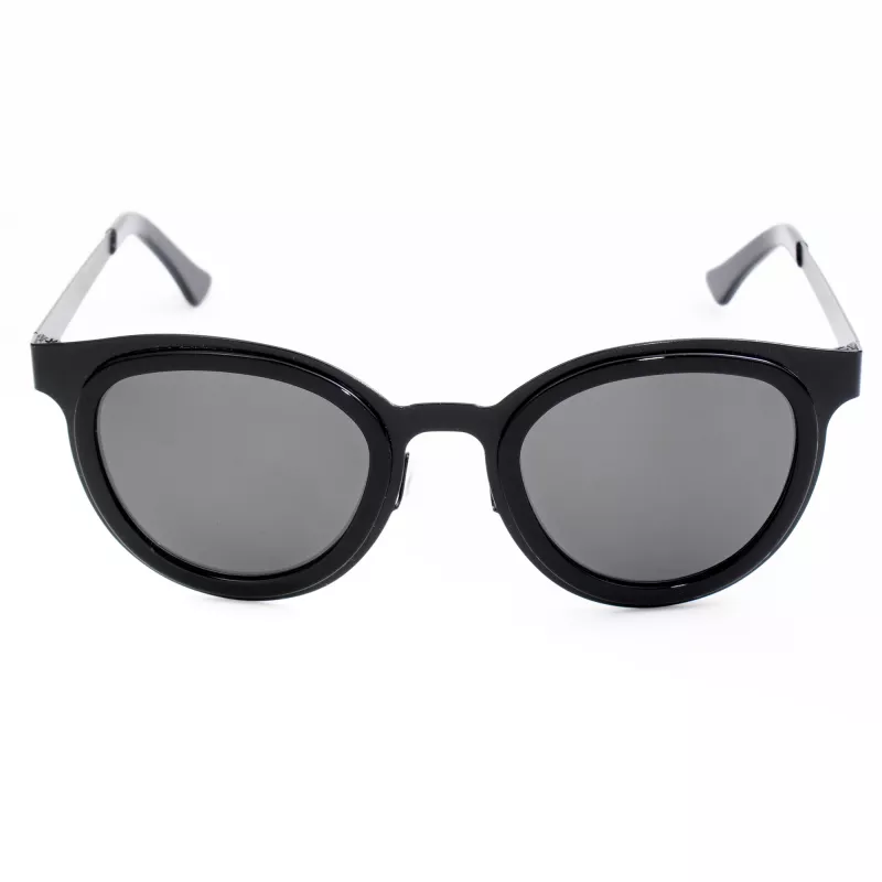 LGR FELI-BLACK01 Okulary przeciwsłoneczne unisex - czarna oprawka, ciemnoszare szkła, 47/24/145 mm
