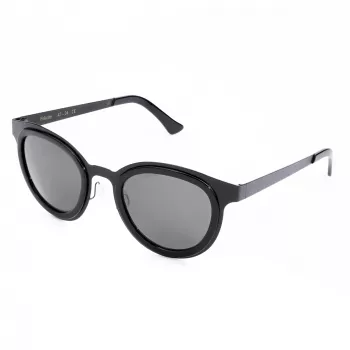 LGR FELI-BLACK01 Okulary przeciwsłoneczne unisex - czarna oprawka, ciemnoszare szkła, 47/24/145 mm