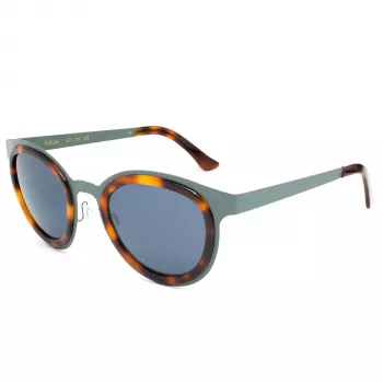 LGR FELICITEBLU39 Okulary przeciwsłoneczne unisex - Niebieska oprawka, szare szkła, 47/24/145 mm