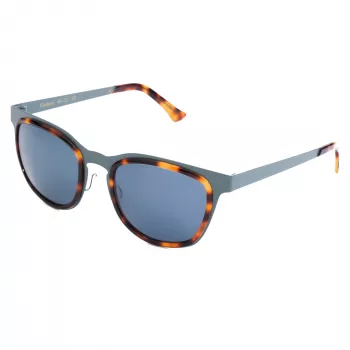 LGR GLOR-BLUE39 Okulary przeciwsłoneczne unisex 49/22/145 mm Niebieskie szkła Czarna oprawka