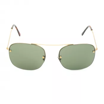 Okulary przeciwsłoneczne LGR Maasai Gold 02 - Ręcznie wykonane z włoskiego acetatu, ochrona UV400, soczewki 54 mm