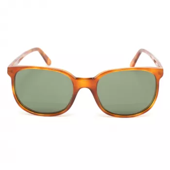 LGR Unisex Springhavan02 Okulary Przeciwsłoneczne - Oprawka Havana z Acetatu, Soczewki ze Szkła Mineralnego w Kolorze Zielonym, 50/19/145 mm