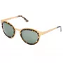 Okulary przeciwsłoneczne LGR Women's Feli Gold 09 - Ręcznie polerowana oprawka acetatowa, zielone soczewki CR-39, ochrona UV400