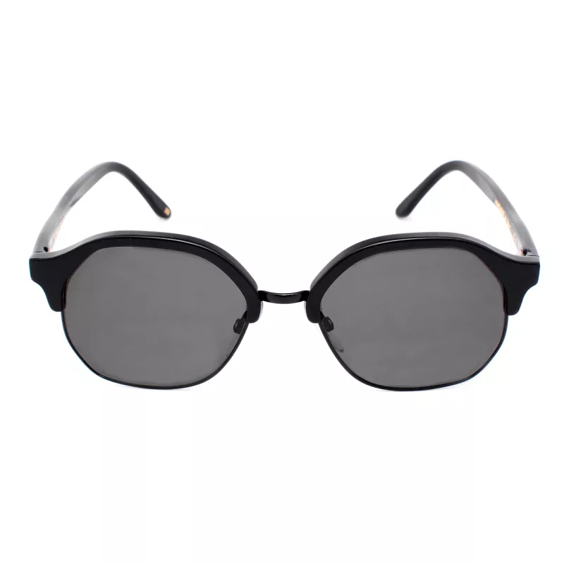 LGR Zanzibar Unisex Okulary Przeciwsłoneczne Czarny/Szary 50/12/135 mm