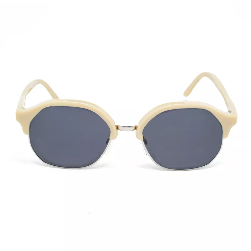 LGR ZANZIBARIVO40 Unisex Prostokątne Okulary Przeciwsłoneczne 50/12/135 mm Ręcznie Robione we Włoszech UV400