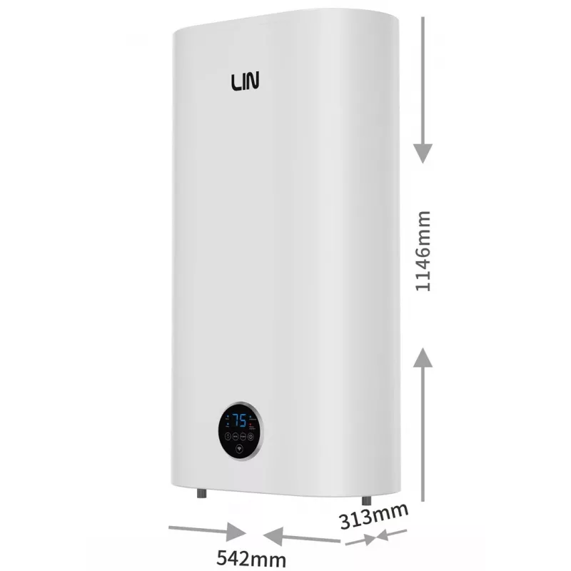LI- LIN LIFVD1SMWH 100L Uniwersalny Elektryczny Podgrzewacz Wody, Biały, Wi-Fi
