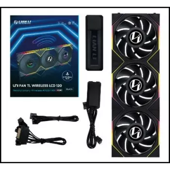 LIAN LI UNI Fan SL120 V2 120mm ARGB PWM Wentylator 3-Pak z Kontrolerem Biały
