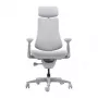 Krzesło biurowe ergonomiczne LiberNovo Omni Dynamic, szare, siatkowe, wysokość siedziska 45 cm, podłokietniki regulowane 3D, udźwig 120 kg