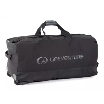 Lifeventure 120L Torba podróżna na kółkach z kołami terenowymi, czarna
