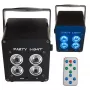 LIGHT4ME ACCU PAR 4x3W Akumulatorowy reflektor LED RGB PAR 360